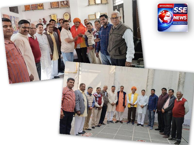 सेन समाज के भामाशाह का सम्मान और आगामी सामूहिक विवाह सम्मेलन की रूपरेखा पर हुई चर्चा